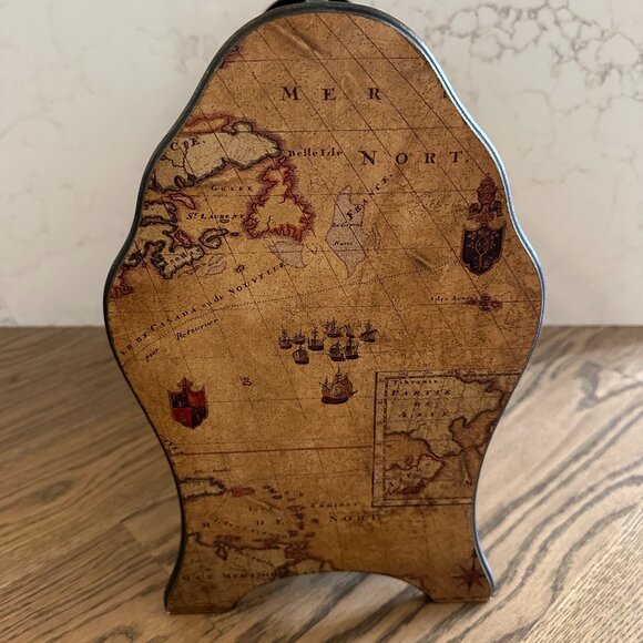 Arister Gifts Inc. Old World Map Magazine Basket - Picture 4 of 8